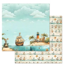 Бумага двусторонняя "Маленький пират. Корабль", ScrapMania