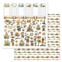 Бумага двусторонняя "Маленький пират. Детали", ScrapMania