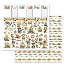 Бумага двусторонняя "Маленький пират. Детали", ScrapMania