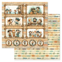 Бумага двусторонняя "Маленький пират. Морские узлы", ScrapMania