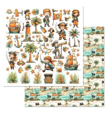 Бумага двусторонняя "Маленький пират. Картинки", ScrapMania