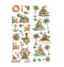 Лист с картинками 10*30 см "Маленький пират. Смелее вперед!", ScrapMania