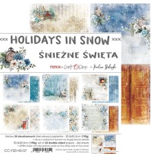 Набор бумаги "Holidays in Snow" 20,3 х 20,3 см., 1/4 набора, 6 листов, Craft O'Clock