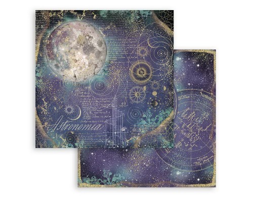Набор бумаги "Cosmos Infinity" 20,3 х 20,3 см., 10 листов, Stamperia