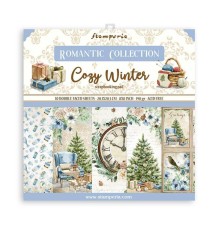 Набор бумаги "Cozy Winter" 20,3 х 20,3 см., 10 листов, Stamperia