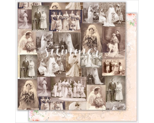 Набор бумаги "Vintage Wedding" 11 листов 30*30см., Summer Studio