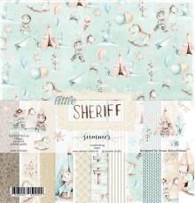 Набор бумаги "Little Sheriff" 11 листов 30*30см., Summer Studio