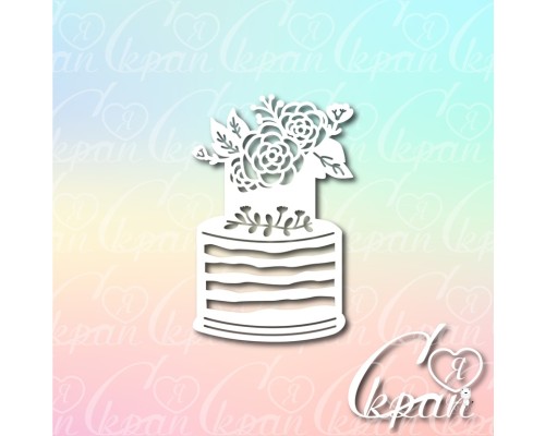 Чипборд "Свадебный торт", LeoMammy