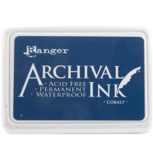 Штемпельная подушка "Archival Ink - Cobalt", Ranger