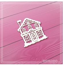 Чипборд "Заснеженный домик", СкрапМагия