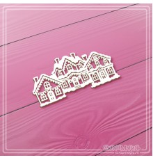 Чипборд "Новогодние домики", СкрапМагия