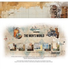 Набор бумаги "The Men's World" 20,3 х 20,3 см., 6 листов, 1/2 набора, Alchemy of Art