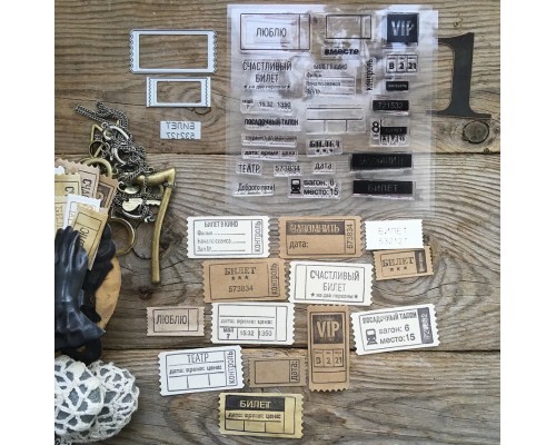 Набор штампов и ножей для вырубки "Билет на балет" от Mimicut
