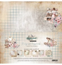 Набор бумаги "Recipe for Happiness" 30,5 x 30,5 см., 6 листов, Alchemy of Art