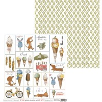 Лист для вырезания, коллекция "Дюшес", 30,5*30,5см., Scrapodelie