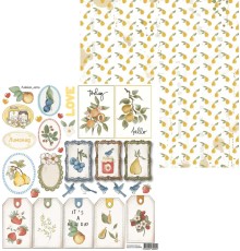 Лист для вырезания, коллекция "Дюшес", 30,5*30,5см., Scrapodelie