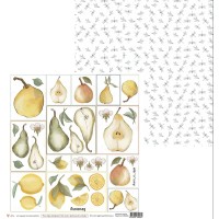 Лист для вырезания, коллекция "Дюшес", 30,5*30,5см., Scrapodelie