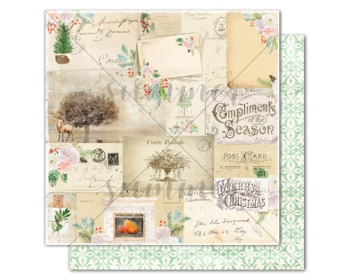 Бумага двусторонняя коллекции "Winter Traditions", Summer Studio