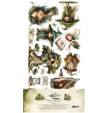 Набор для вырезания "Tales of Moss and Fern" 15,2*30,5 см, 8 листов, Alchemy of Art