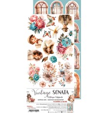 Набор для вырезания "Vintage Sonata" 15,25*31,5 см, 1/2 набора, 9 листов, Craft O'Clock