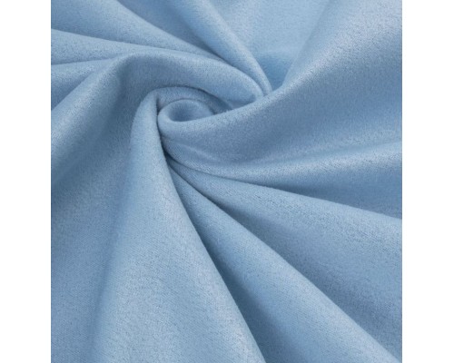 Искусственная замша "Скуба", цвет "Голубой", односторонняя, 33х75 см.