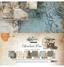 Набор бумаги "Adventure Men" 30,5 x 30,5 см., 6 листов, Alchemy of Art