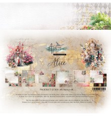 Набор бумаги "Alice" 20,3 х 20,3 см., 6 листов, 1/2 набора, Alchemy of Art