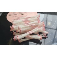 Тычинки "Розовые" мини, на белой нити, 1 упаковка (100 пучков)