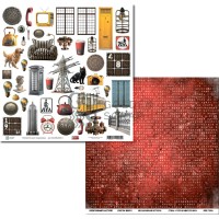 Бумага двусторонняя коллекции "Город живет", Golden Scrap