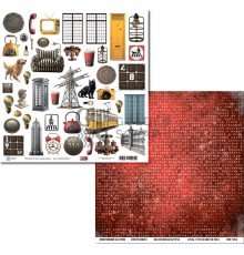 Бумага двусторонняя коллекции "Город живет", Golden Scrap