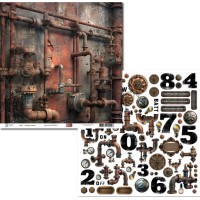 Бумага двусторонняя коллекции "Город живет", Golden Scrap