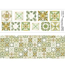 Лист с картинками 10х30 см "Рецепты старого буфета. Плитка", ScrapMania