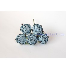 Ранункулюс (крупная роза) голубой 4 см. 1 шт