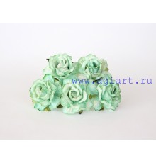 Кудрявые розы 4 см - Св. зеленые, 1 шт.