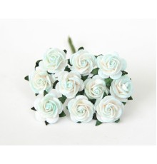 розы мятно-белые 1,5 см, 10шт.