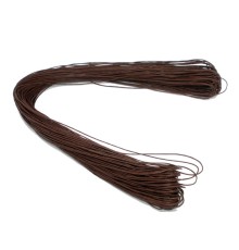 Шнур темно-коричневый вощеный 3 метра, 1 мм