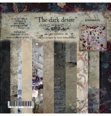 Набор фоновой бумаги "The Dark Desire" 15 листов, 20*20см., Summer Studio