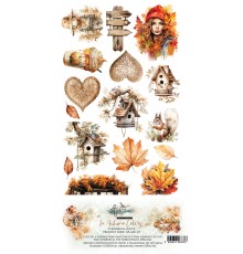 Набор для вырезания "In Autumn Colors" 15,2*30,5 см, 6 листов, Alchemy of Art