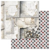 Бумага двусторонняя "Алиса и Чеширский кот. Обрывки историй", ScrapMania