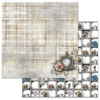 Бумага двусторонняя "Алиса и Чеширский кот. Заблудившиеся часы", ScrapMania
