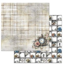 Бумага двусторонняя "Алиса и Чеширский кот. Заблудившиеся часы", ScrapMania