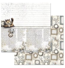 Бумага двусторонняя "Алиса и Чеширский кот. Иллюзия улыбки", ScrapMania