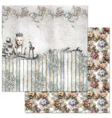 Бумага двусторонняя "Алиса и Чеширский кот. Ход королевы", ScrapMania