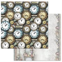 Бумага двусторонняя "Алиса и Чеширский кот. Течение времени", ScrapMania