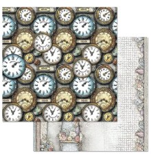 Бумага двусторонняя "Алиса и Чеширский кот. Течение времени", ScrapMania