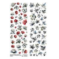 Лист с картинками 10*30 см "Алиса и Чеширский кот. Розы", ScrapMania