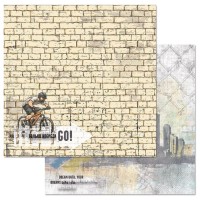 Бумага двусторонняя "Ребята с нашего двора. Крути педали", ScrapMania