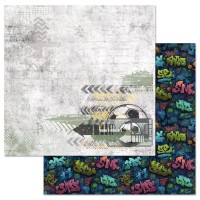 Бумага двусторонняя "Ребята с нашего двора. Дружеский матч", ScrapMania