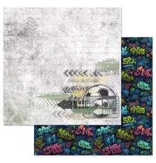 Бумага двусторонняя "Ребята с нашего двора. Дружеский матч", ScrapMania