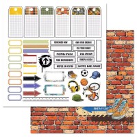 Бумага двусторонняя "Ребята с нашего двора. Ярлыки", ScrapMania